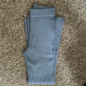Abercrombie & Fitch Blue Knit Flare Lounge Pants